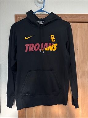 Nike Black USC Trojans Hoodie with Maroon & Gold Graphics